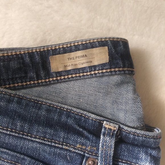 AG Adriano Goldschmied Prima Cigarette Jean High Rise Brighton Wash 29R VGUC - Picture 3 of 11